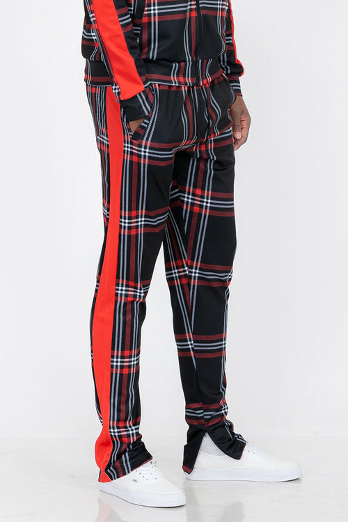 Plaid Out Track Pants