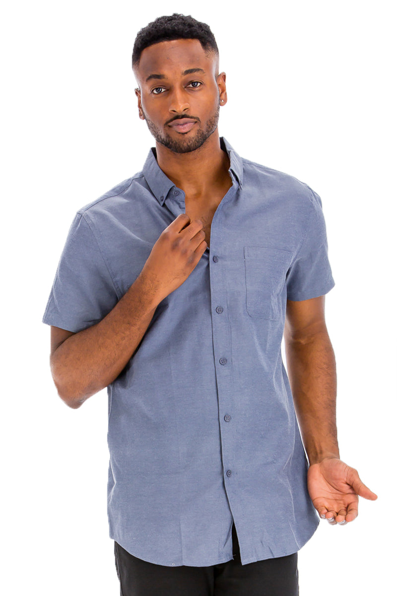 SIGNATURE SHORT SLEEVE BUTTON DOWN SHIRT