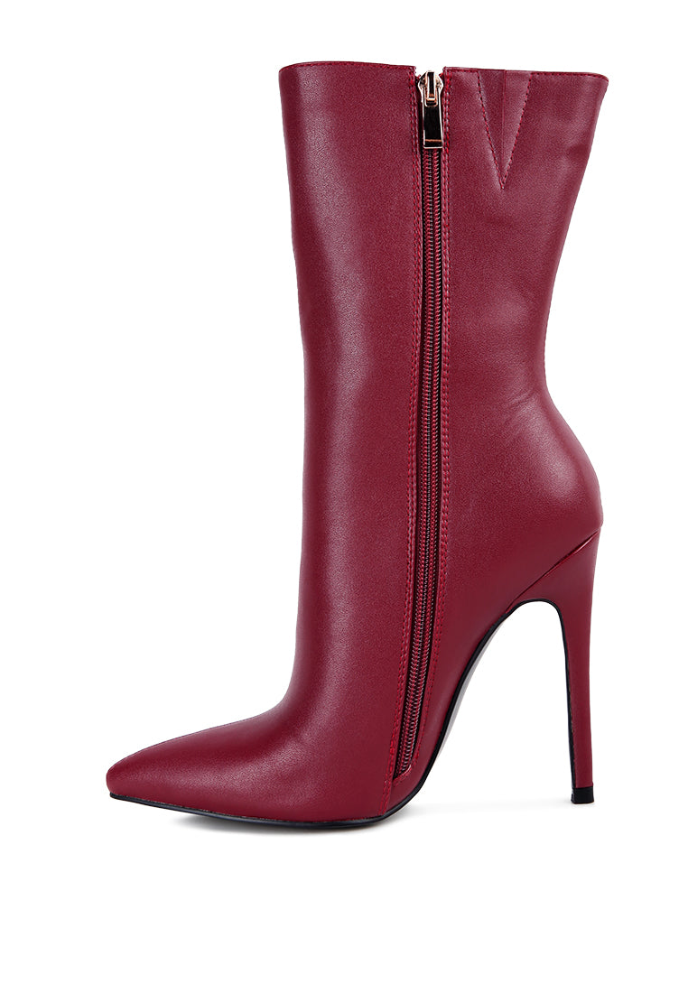 Micah Pointed Toe Stiletto High Ankle Boots