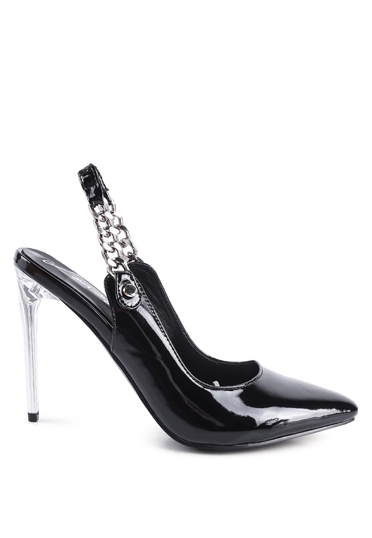 Coveted Stiletto Heeled Slingback Sandals