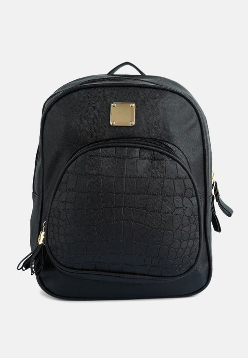 Croc Patterned Mini Backpack