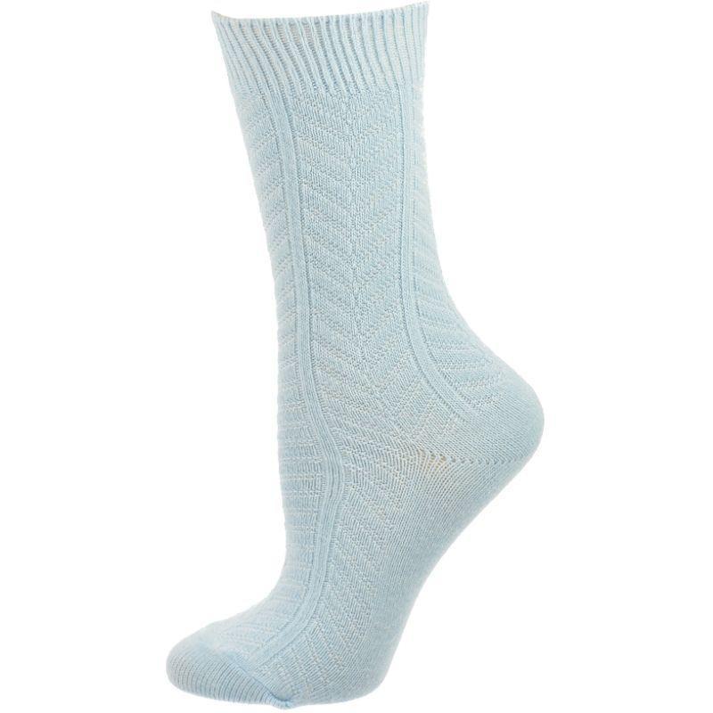 Chevron Pattern Medium Weight Bamboo Crew Socks 3 Pair Pack