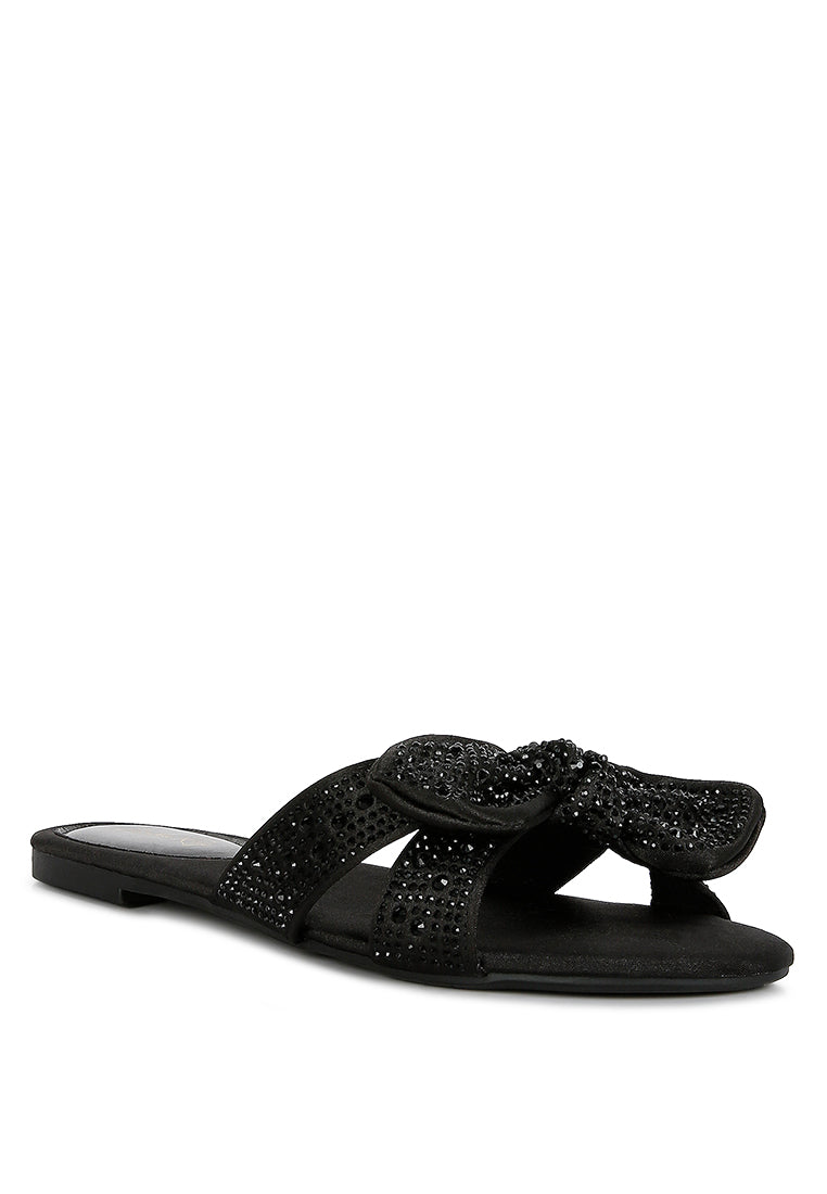 Fleurette Bow Flat Sandals