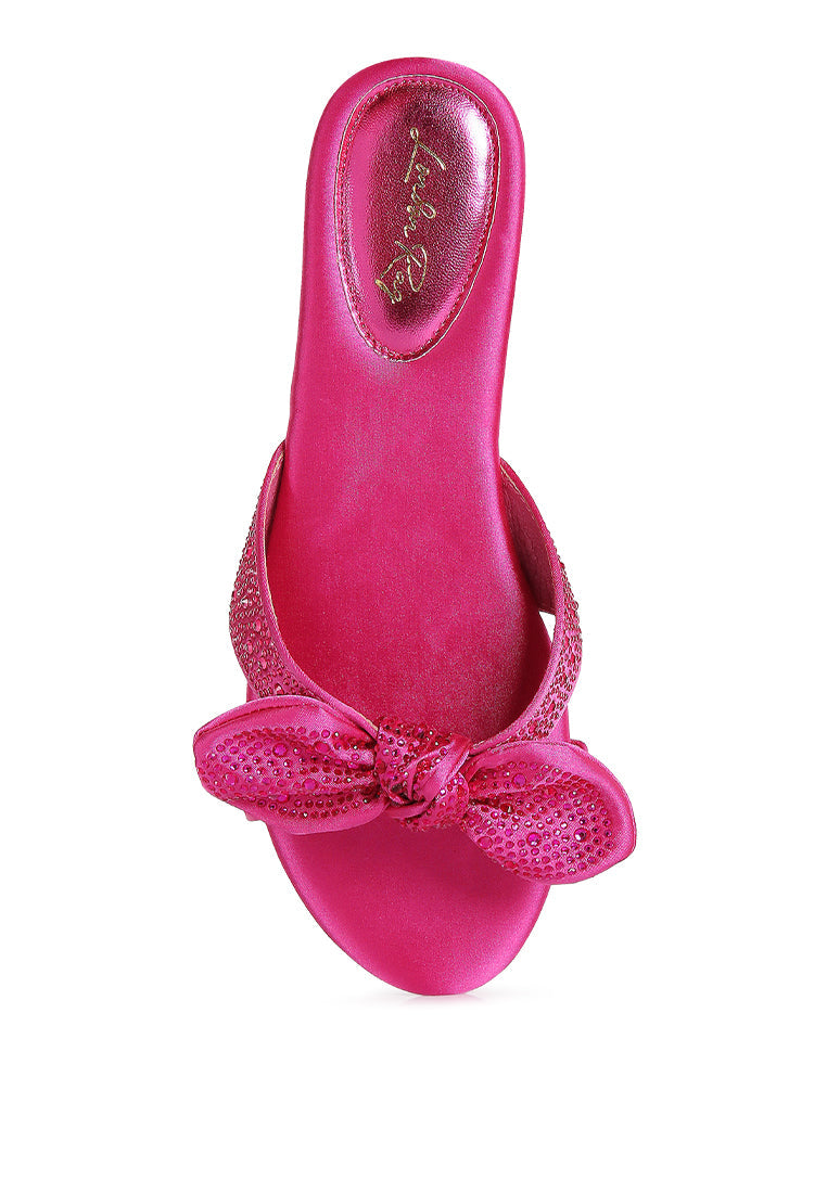 Fleurette Bow Flat Sandals