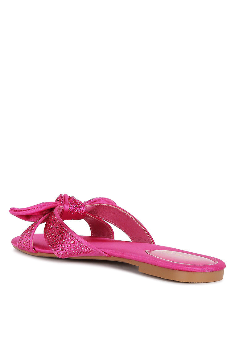 Fleurette Bow Flat Sandals