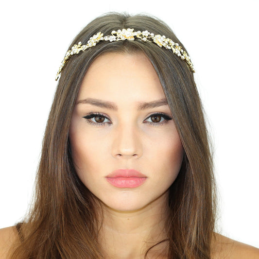 Crystal Vines Headpiece-The Friend Kloset