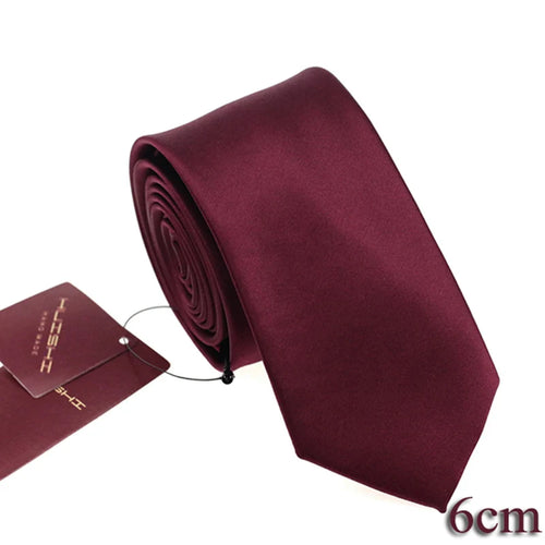 HUISHI Solid Color Neckties