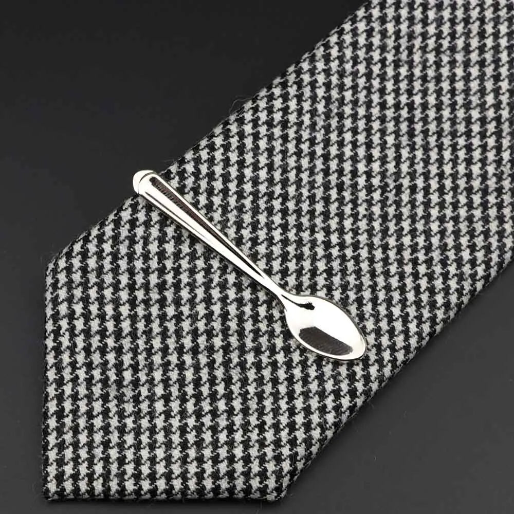 Chrome Stainless Steel Custom Shape Tie Clip