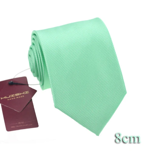 HUISHI Solid Color Neckties