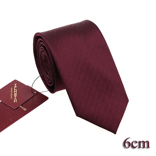 HUISHI Solid Color Neckties