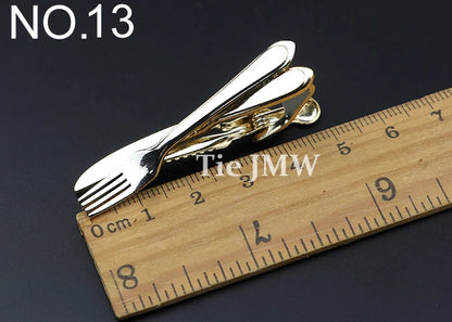 Chrome Stainless Steel Custom Shape Tie Clip