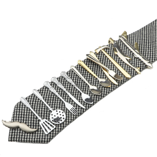 Chrome Stainless Steel Custom Shape Tie Clip