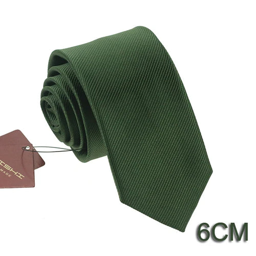 HUISHI Solid Color Neckties