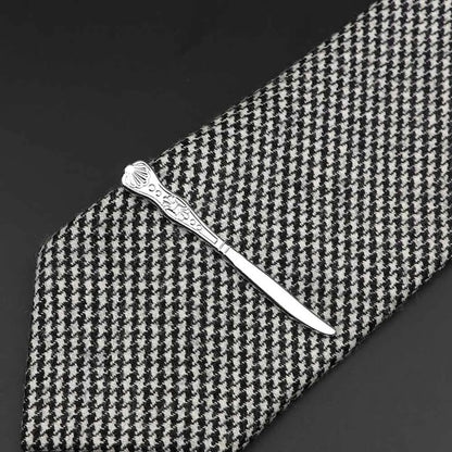 Chrome Stainless Steel Custom Shape Tie Clip