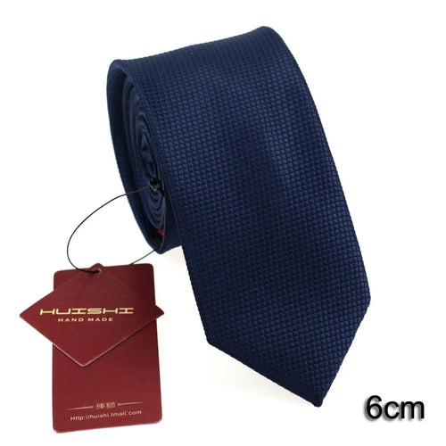 HUISHI Solid Color Neckties