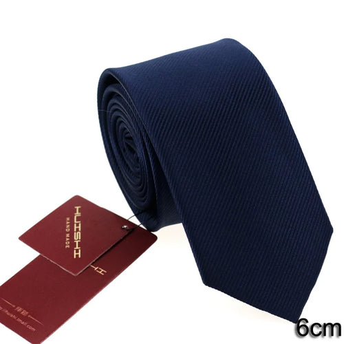 HUISHI Solid Color Neckties