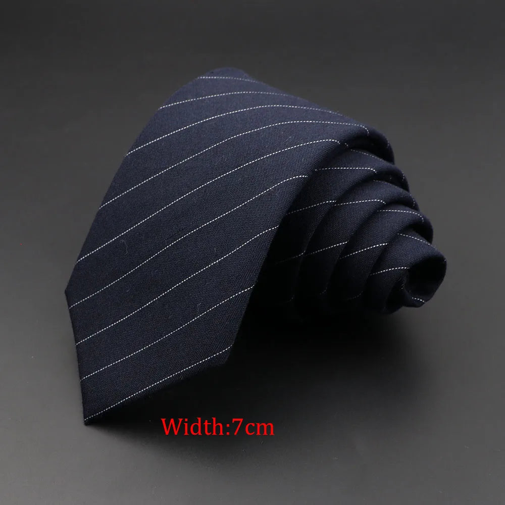 Men's 6cm Handmade Cotton Skinny Tie – Grey Plaids, Solids, & Stripes
