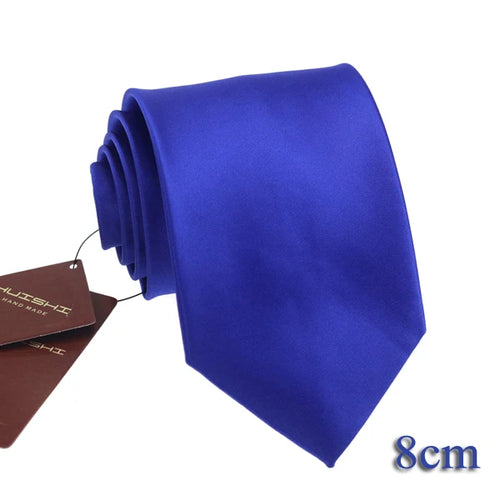 HUISHI Solid Color Neckties