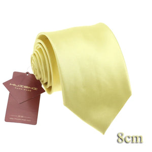 HUISHI Solid Color Neckties