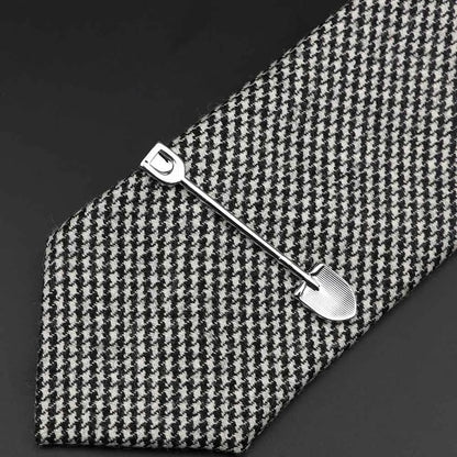 Chrome Stainless Steel Custom Shape Tie Clip