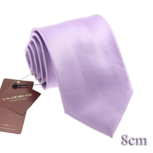 HUISHI Solid Color Neckties