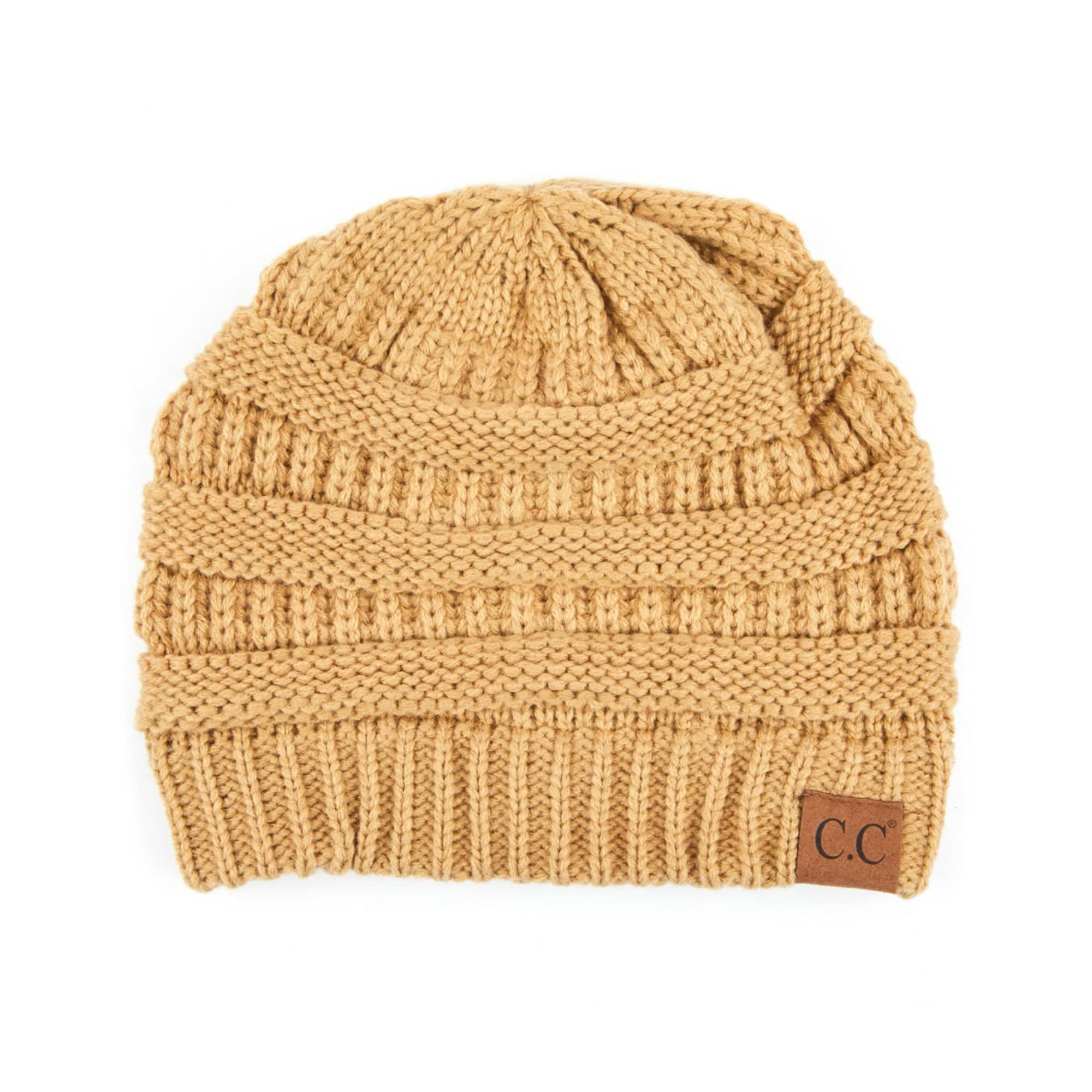 CC Popular Lined Cable Knit Skully Beanies Hats