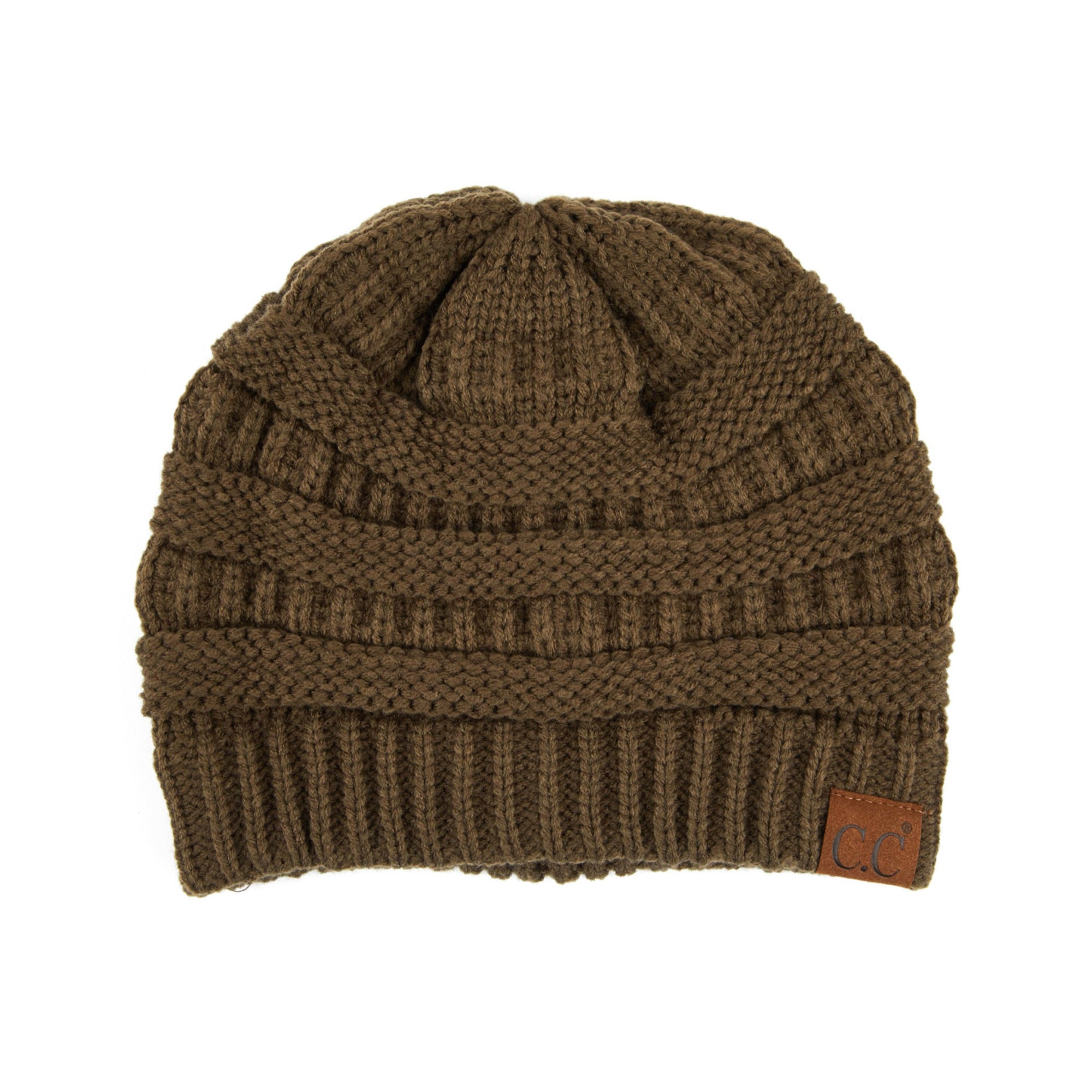 CC Popular Lined Cable Knit Skully Beanies Hats