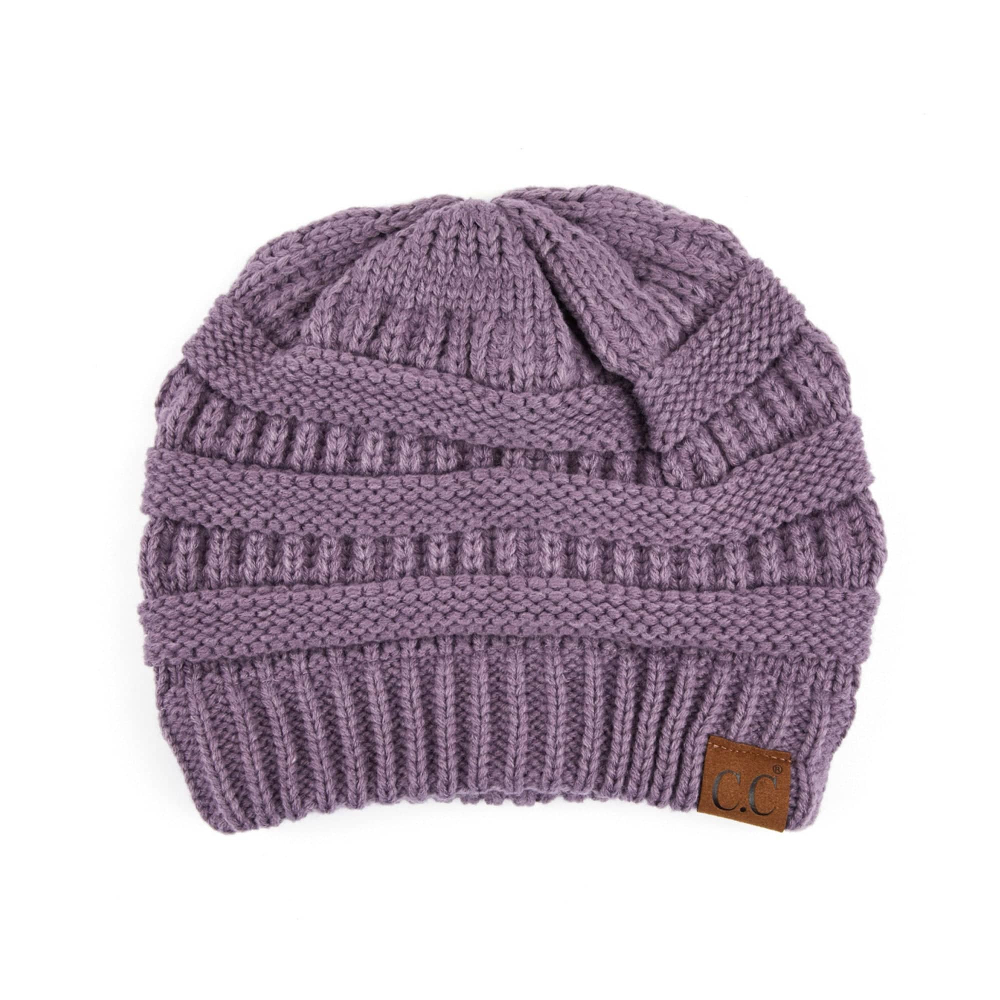 CC Popular Lined Cable Knit Skully Beanies Hats