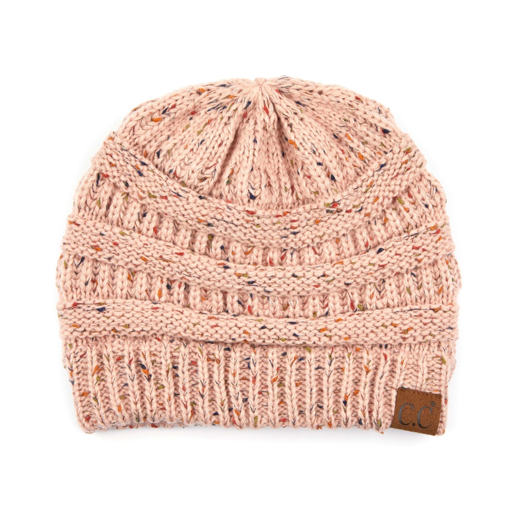 CC Cozy Confetti Cable Knit Skully Beanies Hats