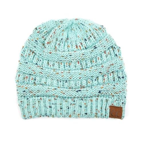 CC Cozy Confetti Cable Knit Skully Beanies Hats