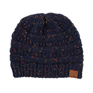 CC Cozy Confetti Cable Knit Skully Beanies Hats