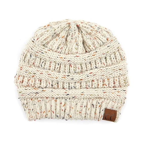 CC Cozy Confetti Cable Knit Skully Beanies Hats