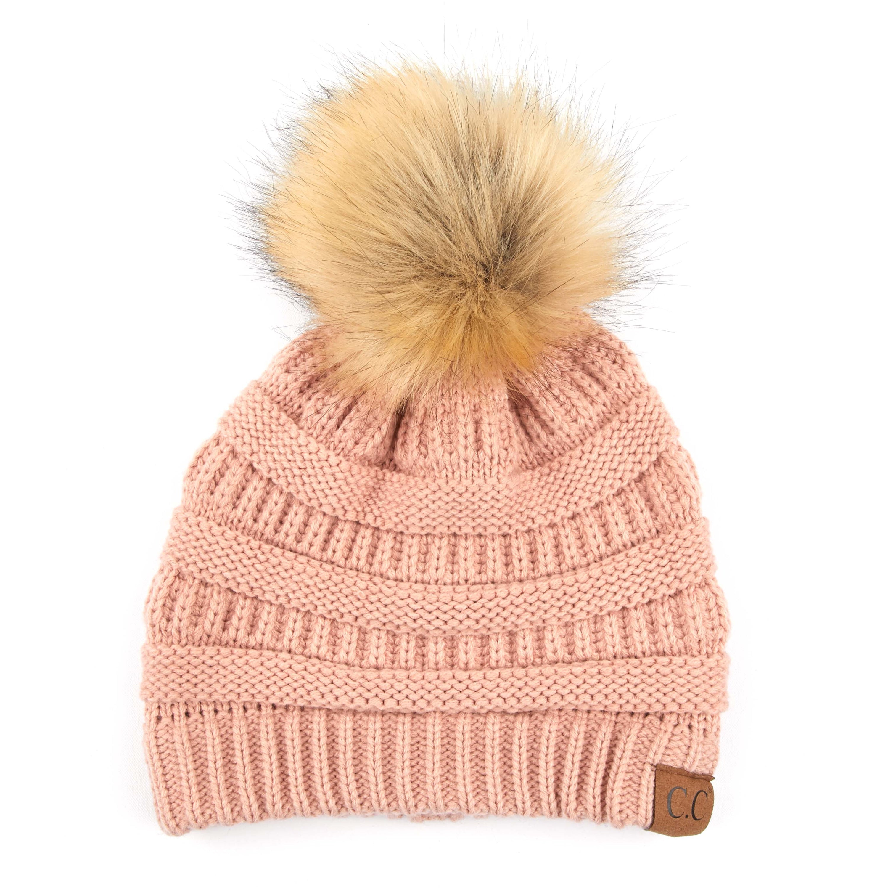 CC Trending Plush Pom Unisex Beanies Hats