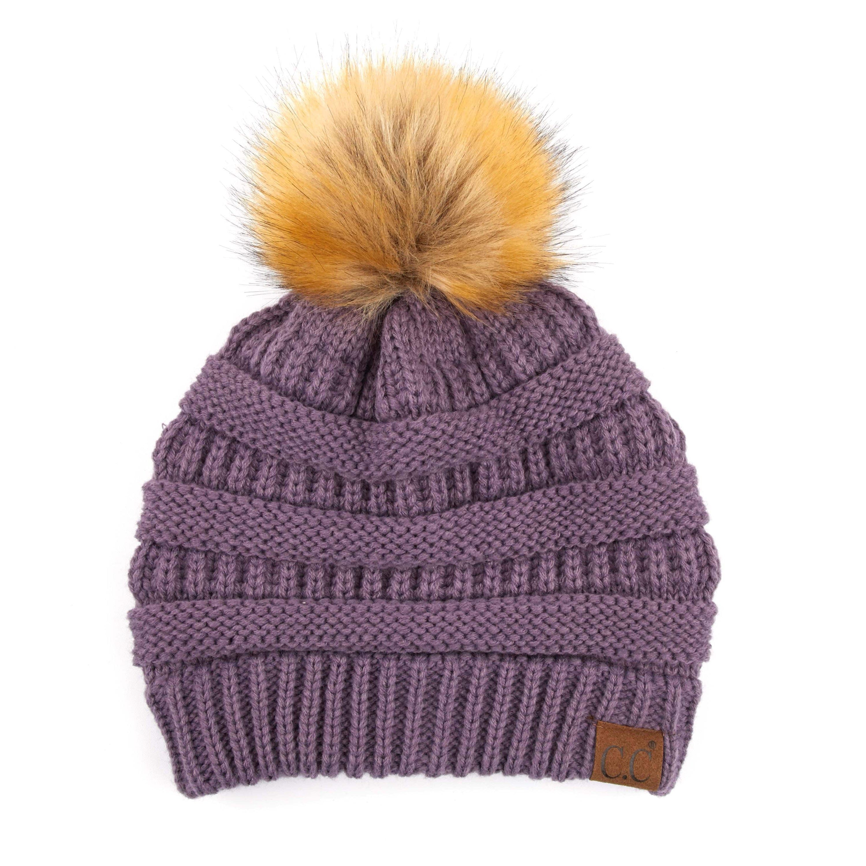 CC Trending Plush Pom Unisex Beanies Hats