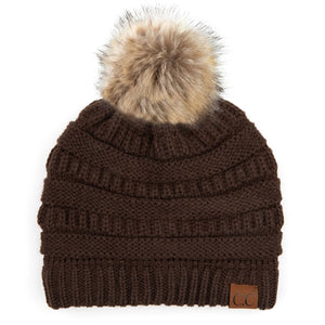 CC Trending Plush Pom Unisex Beanies Hats