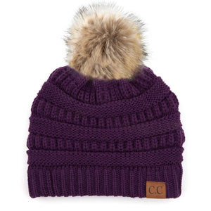 CC Trending Plush Pom Unisex Beanies Hats