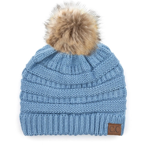 CC Trending Plush Pom Unisex Beanies Hats