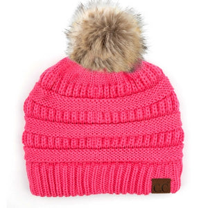 CC Trending Plush Pom Unisex Beanies Hats