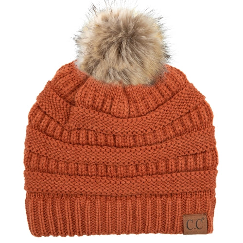 CC Trending Plush Pom Unisex Beanies Hats