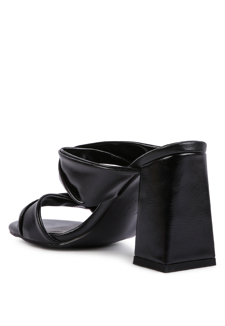 Hot Mess Puffy Block Heel Sandals