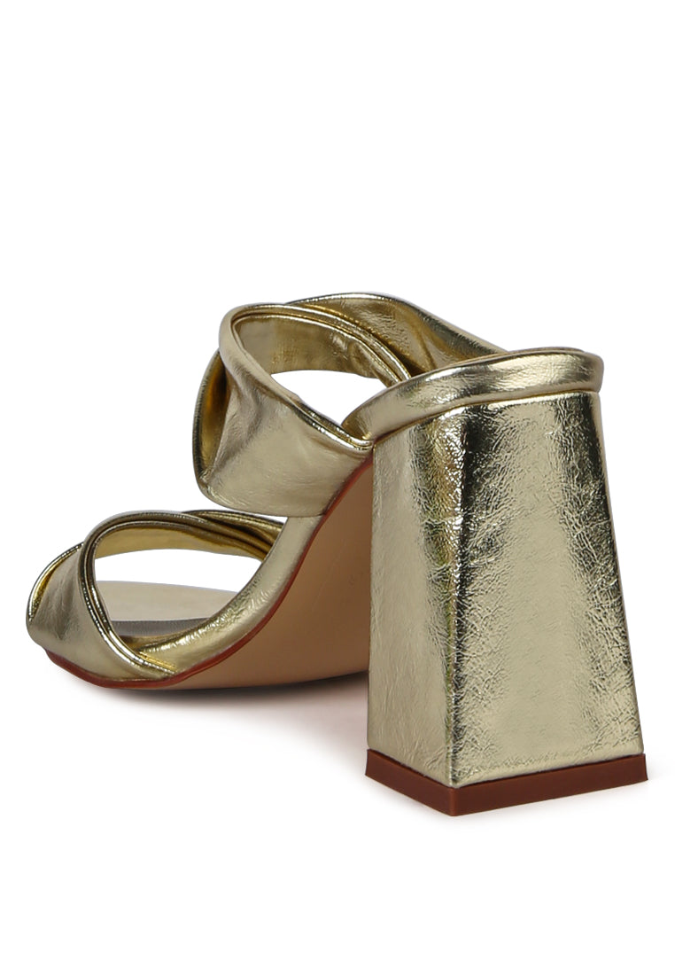 Hot Mess Puffy Block Heel Sandals