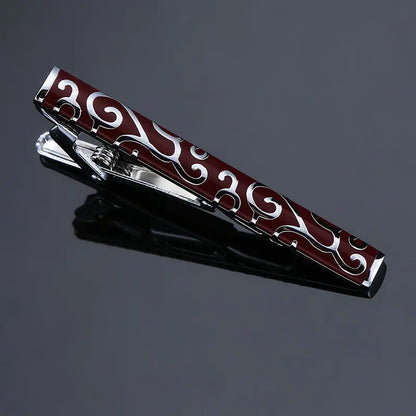 Enamel Men's Tie Clip – Stylish Crystal Design