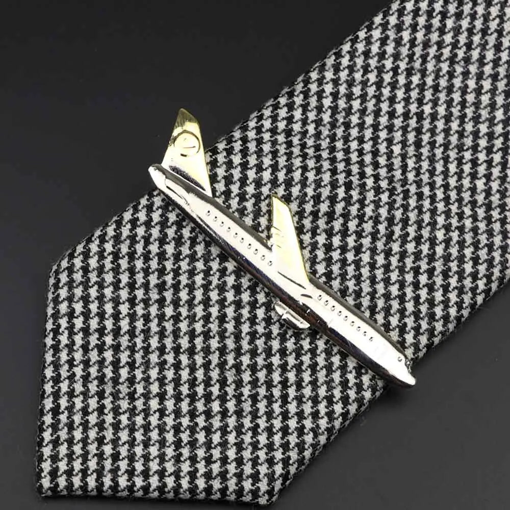 Chrome Stainless Steel Custom Shape Tie Clip