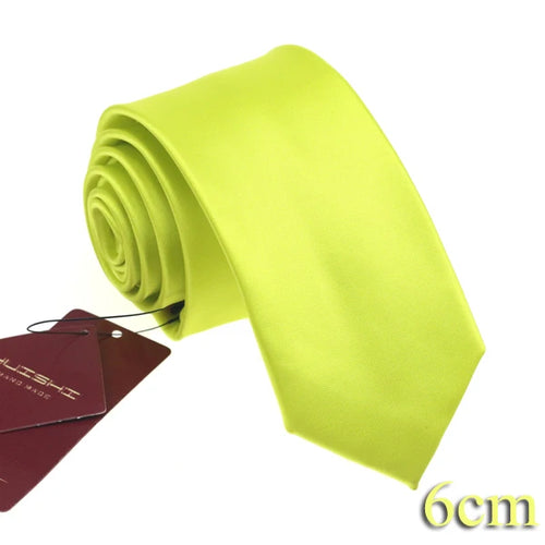 HUISHI Solid Color Neckties