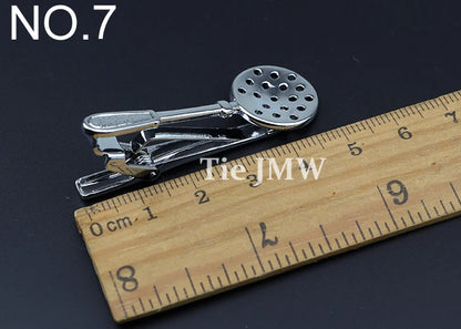 Chrome Stainless Steel Custom Shape Tie Clip