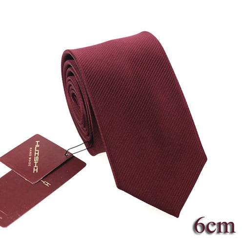 HUISHI Solid Color Neckties