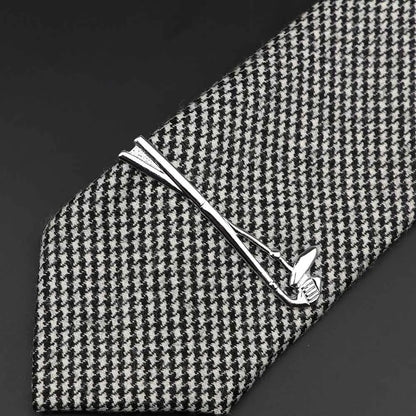 Chrome Stainless Steel Custom Shape Tie Clip