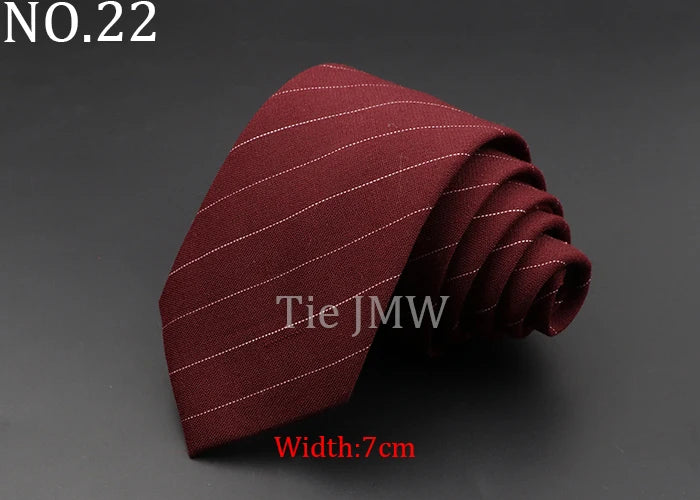 Men's 6cm Handmade Cotton Skinny Tie – Grey Plaids, Solids, & Stripes