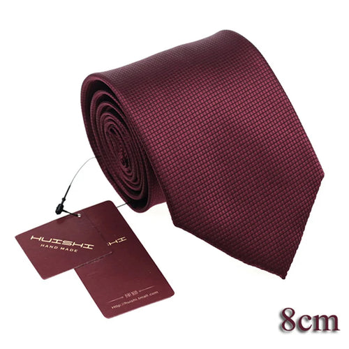 HUISHI Solid Color Neckties