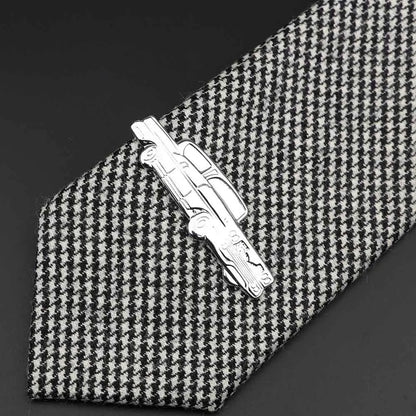 Chrome Stainless Steel Custom Shape Tie Clip